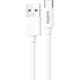 Go Green Power Inc. W-UAUC-6-2P USB-A to USB-C Cable, 6 Ft, White, 2 Pack