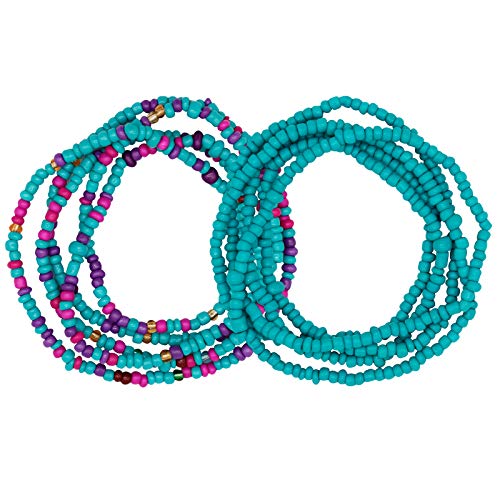 Waist Beads Body Chains African Waist Beads Belly Chain Bikini Chains, 2 Pieces Set