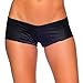 iHeartRaves Scrunch Back Ultra Low Rise Micro Rave Dance Booty Shorts (One Size)