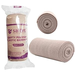 Safent Skin Color Empty Pin High Elastic Bandage – 6 Inch – (15cm*4.5M) (Set Of 1)