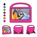 BMOUO Kids Case for Samsung Galaxy Tab A 8.0 2018 SM-T387, Shockproof Light Weight Protective Handle Stand Kids Case for Tab A 8.0 Inch 2018 Release Tablet - Rose