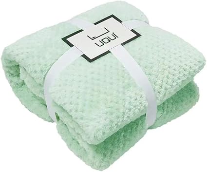 Amazon U Uqui ハーフケット 膝掛け 毛布 ブランケット オールシーズン リバーシブル 柔らかい 軽量 インテリア おしゃれ 北欧風 車用 オフィス用 丸洗いok ミントグリーン 130 150 ブランケット 毛布 オンライン通販