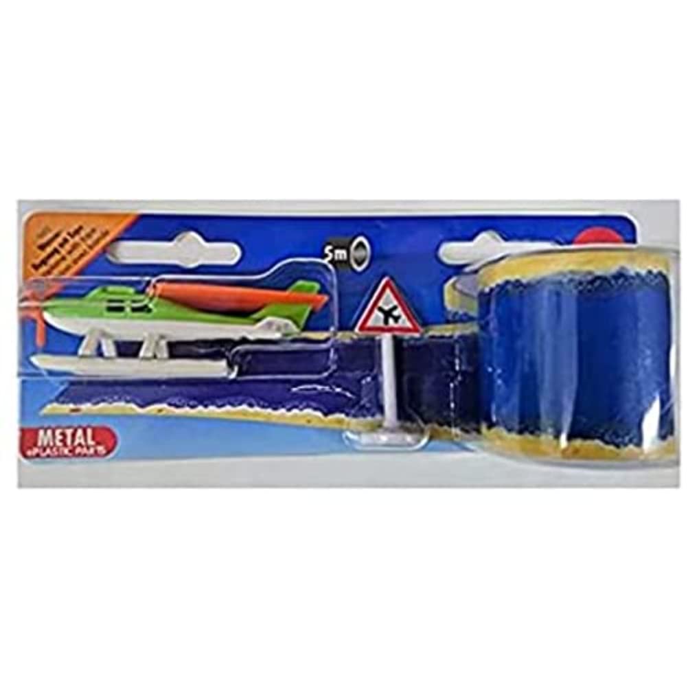 siku 1602, Seaplane with Tape and Traffic Sign, Metal,Plastic, Multicolour, 5 m water path