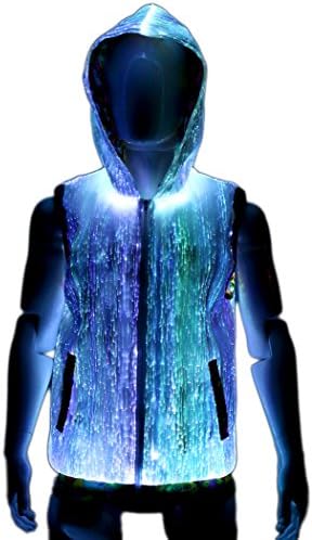 YOUR MIND YOUR WORLD Cool Light Up Hoodie for Men EDM Festival Clothing Burning Man Clothes