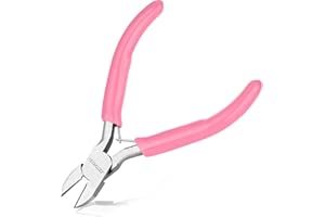 LEONTOOL 4-Inch Side Cutters for Jewelry Making Diagonal Cutting Pliers Wire Cutters Diagonal Side Cutting Pliers Mini Jewelry Making Tool Jewelry Plier for Wire, Zip Ties, Crafting