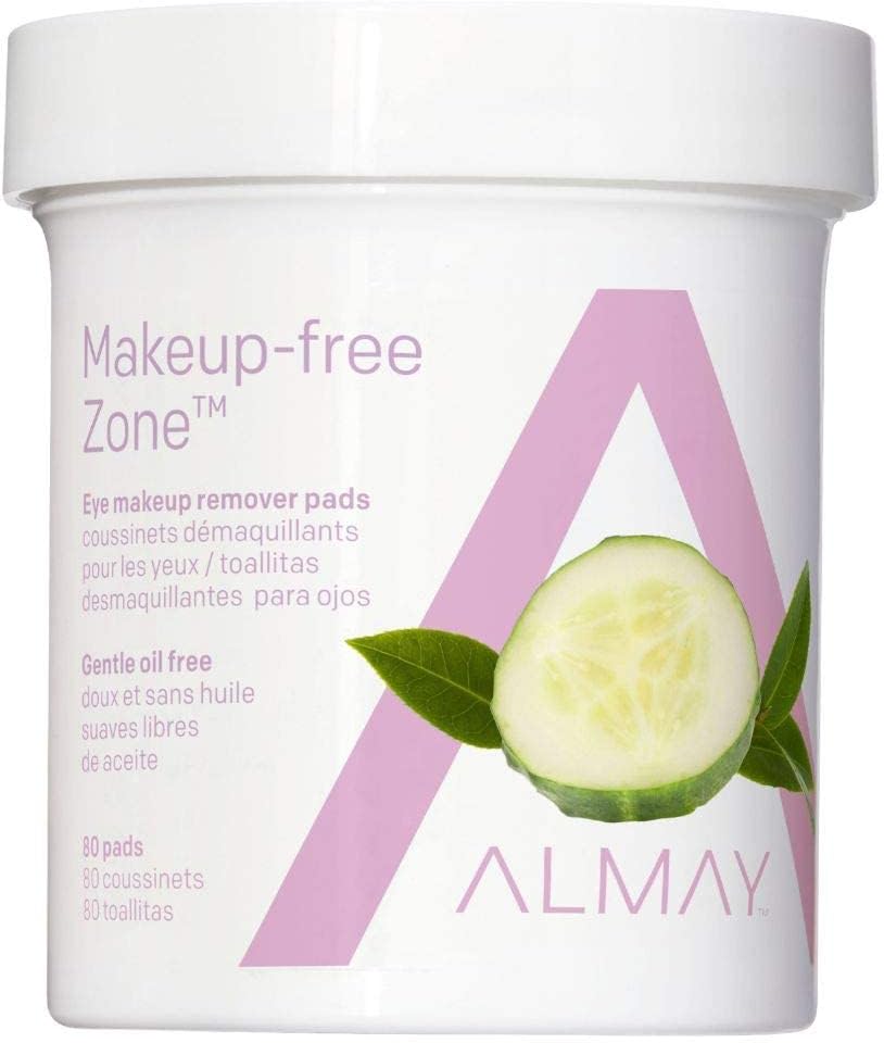 Almay Gentle Eye Makeup Remover Pads Oil Free 80 Pads