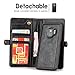 Samsung Galaxy S9 Wallet Black Case, [Folio Cover] [Stand Feature] Premium Credit Card Flip Case Protective Luxury PU Leather with Card Slot + Side Pocket Magnetic Closure