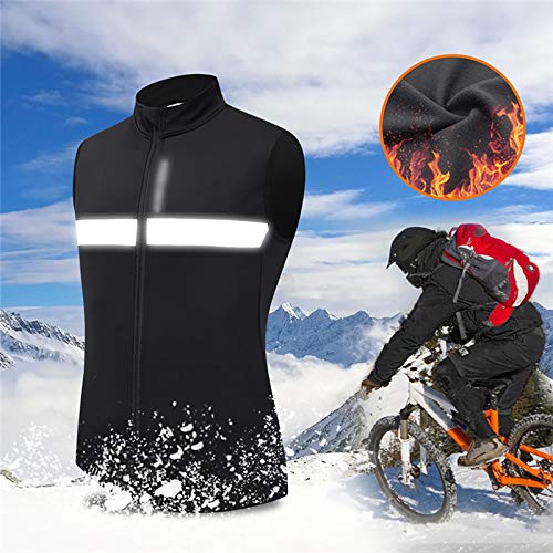 LXC Fietsen Jas Gilet Mens Waterdicht Winddicht Softshell Winter Thermische Vest Ademend Bike Bovenkleding - Afbeelding 5