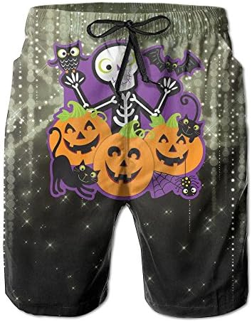 Novelty Men's Halloween Party Beach Shorts Bathing Suits Summer Tropical Quick Dry Board Shorts Large