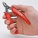 TGK Wire Cutters Micro Shear Flush Cutter 45 Degree Carbon Steel Flush Cut 3d Printer Pliers 5inch, Red