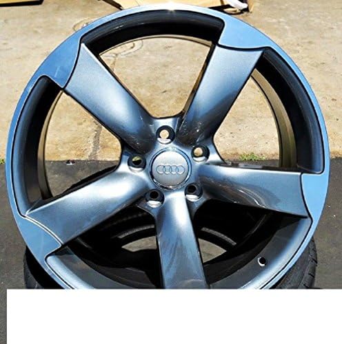 19" AUDI A4 A5 A6 S4 S5 S6 S LINE Wheels 5X112 Satin Gunmetal Machined w Tires