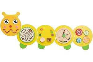 Monläurd® Caterpillar Montessori Busy Board,Sensory Wall Panel for Kids,Sensory Board,Educational Toys,Activity Cube,Wall Toy