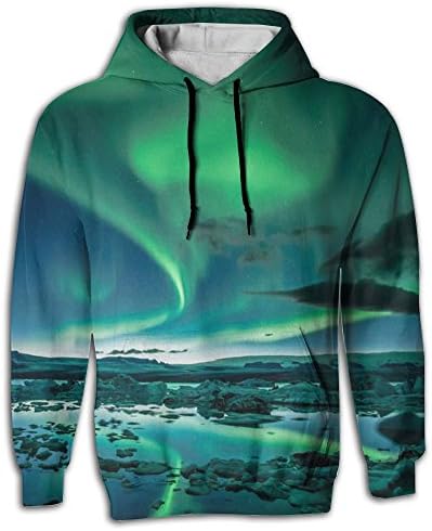 Island Men Hip Hop Lightweight Long Sleeve Jogger Sweatshirt Hoodie