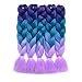 Ding Dian Synthetic Braiding Hair Extensions Kanekalon Hair Ombre Twist Braiding Hair High Temperature Hair Extensions 5Pcs/Lot 100g/Pc 24