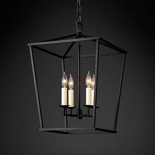 TAIAN Kronleuchter Laterne Lampe 4 Lichter Kronleuchter