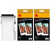 KODAK 4PASS 2x3&rdquo; Cartridge Refill, 60 Sheets, Mini 2 &amp; Mini Shot 2 | Compatible with Mini 2 Retro/Era &amp; Mini Shot 2 Retro/Era, Water, Fingerprint, Fade Resistant