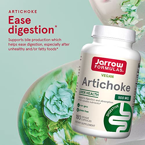 Jarrow Formulas Artichoke 500 mg - Liver Support & Digestion Dietary ...