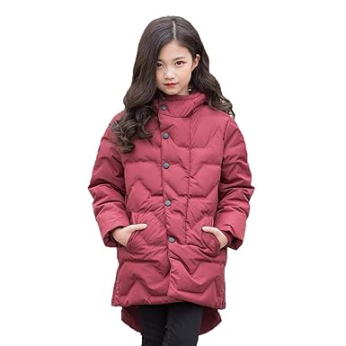 Amazon 子供服 女の子 コート ダウンジャケット 120 170cm 長袖