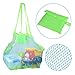 Togather? Extra Large Family Mesh Beach Bag Tote Backpack Toys Towels Sand Away - Blue