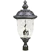 Maxim Carriage House VX - Three Light Outdoor Pole/Post Lamp Made with Vivex Material for Coastal Environments