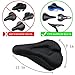 MIWORM Silicone Gel Bike Seat Cover,Bicycle Wide Gel Soft Pad,Most Comfortable Bike Saddle Cushion with Dust Resistant Cover for Women and Men,Blackthumb 2