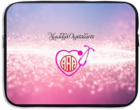 PopKindom Laptop Sleeve Laptop Sleeve Case Stethoscope Neoprene Carrying Bag Briefcase Handbag For 13 Inch For All Computer Ultrabook/Lenovo Dell/MacBook Pro/Macbook Air
