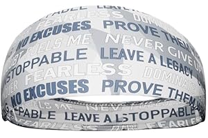 ELITE ATHLETIC GEAR 40+ Designs! Unisex Headband/Sweatband. Best for Sports, Fitness, Working Out, Yoga. Tapered Design