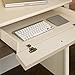 Sauder Harbor View Computer Desk, Antiqued White finish