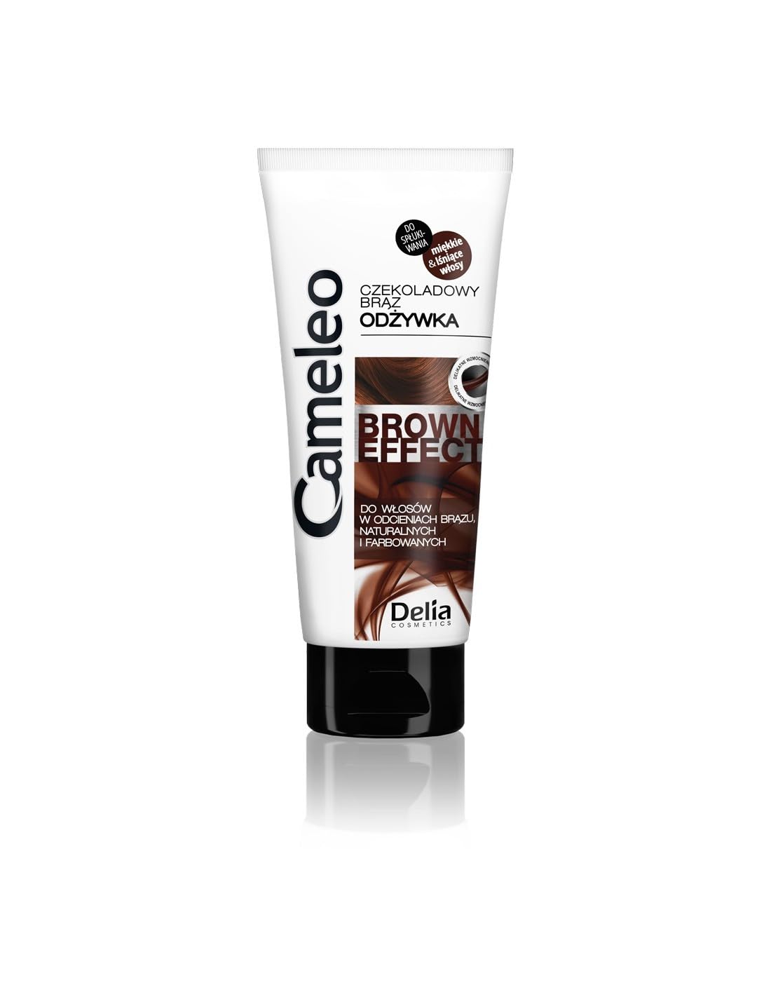 Cameleo - Brown Effect Conditioner - Nourishing, Strengthening Treatment with Walnut Extract for Natural & Dyed, Hair - Brunette Deep Colour & Shine- 200ml