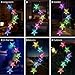 Color Changing Wind Chime Blue Star LED Wind Chime Wind Mobile Portable Waterproof Outdoor Decorative Romantic Wind Bell Light for Patio Yard Garden Home