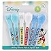 Disney Mickey Mouse Fork and Spoon Set, Blue, 6 Count