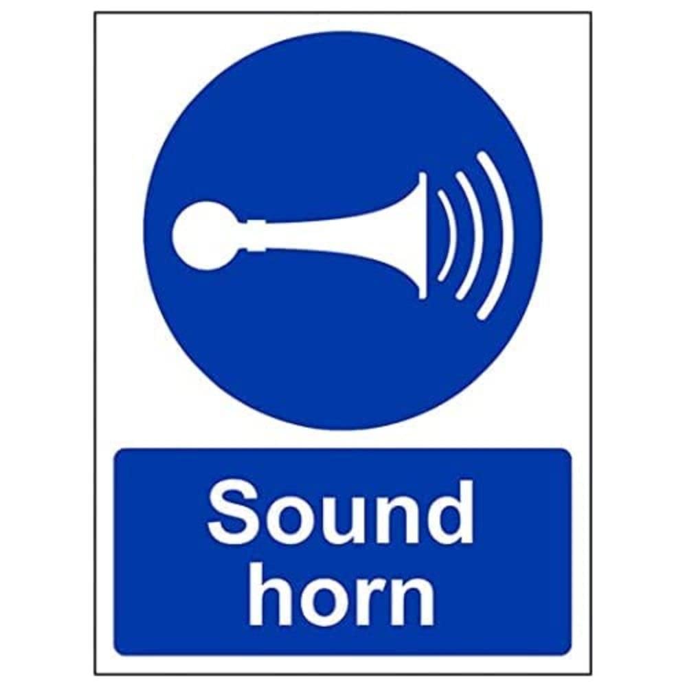 V Safety Eco Friendly Mandatory General - Sound Horn - 200 X 300mm — image 1