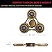 Zip Spinners- Fidget Spinner Toy with Ultra Speed Deep Groove Bearings- Best Stress Reducer Fidget Hand Spinner for Kids & Adults (Gold- Captain America)