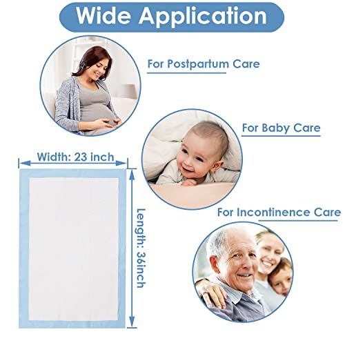 Homkare Disposable Bed Pads for Incontinence, Super Absorbent
