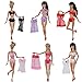 E-TING 6 Set Fashion Sexy Pajamas Underwear Lingerie Bra Lace Dress Clothes For Barbie Dolls