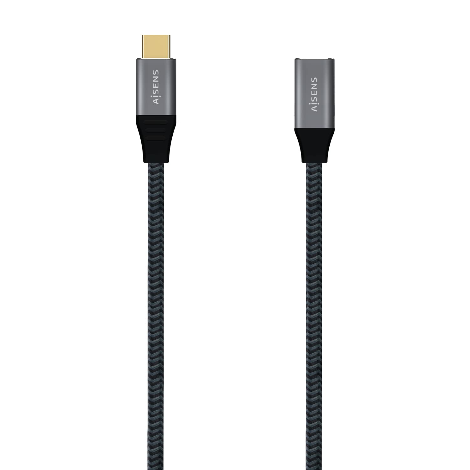 AISENS CABLE ALARGADOR USB 3.2 Type-C A107-0635 USB Type-C MACHO USB Type-C HEMBRA 1M GRIS