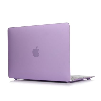 Pashay Brand Apple Macbook Pro Retina 13 Inch Case , Skin Cover Case For Apple Macbook Pro Retina 13 Inch 13.3 Inch (Logo Cut) Crystal finish Hard Shell Case (Purple)