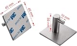 Ibergrif 4 Pack Self Adhesive Hooks Heavy Duty No Drill Towel Bathroom Kitchen view 2