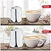 Stainless Steel Milk Frothing Pitcher - with Measurement Markings and Bonus Storage Bag (12 or 20 oz.) - for Espresso Maker, Hot Milk Frother and Cappuccino Maker
