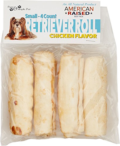 Pure & Simple Pet 6506 4" Chicken Retriever Roll , Small