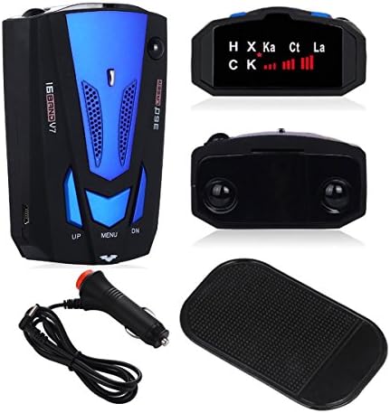Speed Camera Detector - 360 Degree Car Speed Radar 16 GPS Police Safe Detector Voice Alert
