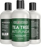 Antifungal Tea Tree Oil Body Wash - Antibacterial Wash Helps Eliminate Body Odor, Athlete's Foot, Acne, Toenail Fungus & Jock Itch Soothes Body Itch, Eczema & Skin Irritations-Premium Anti-fungal Soap