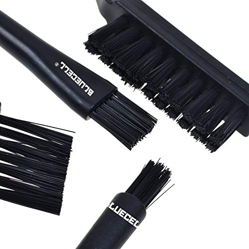 BCP Set of 4 Plastic Handle Nylon Anti-static Brushes for cleaning keyboard Circuit Board