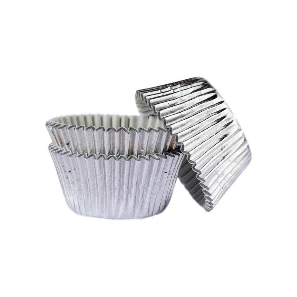 Silver Foil Cake Muffin Baking Cases x 60