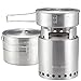 Solo Stove Campfire & 2 Pot Set Combo: 4+ Person Wood Burning Camping Stove. Outdoor Kitchen Kit for Backpacking, Camping, Survival. Burns Twigs – NO Batteries or Liquid Fuel Gas Canister Required.thumb 1