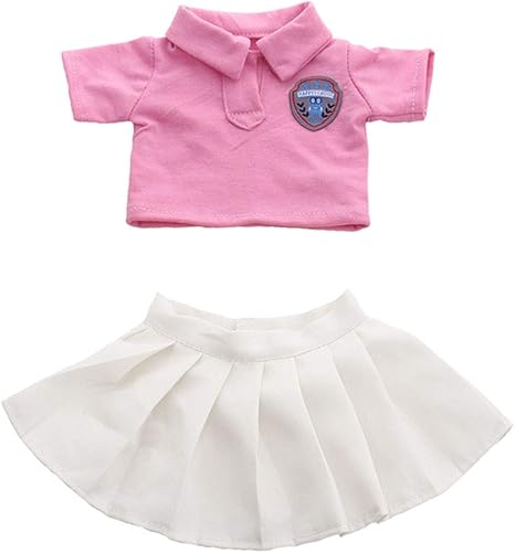 Amazon N A ファッショントップとプリーツスカートセットにあるアメリカンドール18インチガールドールドレスアップデコレーション フィギュア ドール 通販