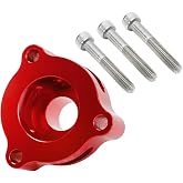 WIKIBB Blow Off Valve Adapter for Ford EcoBoost 1.5L-2.7L Red | For Fiesta Mustang Fusion Edge Escape Transit Bronco, 1.5 1.6 2.0 2.3 2.7L More Models, Red