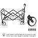 WHITSUNDAY Collapsible Folding Garden Outdoor Park Utility Wagon Picnic Camping Cart with Replaceable Cover (Compact Size 5
