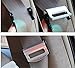 Nicebee 2Pcs Universal Fit Car Seatbelt Adjuster Clip Belt Strap Clamp Shoulder Neck Comfort Adjustment Child Safety Stopper Buckle Silver