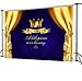 GenericABCDEFG Mehofoto Royal Blue Baby Shower Backdrop Gold Crown Photo Background for Little Prince 7x5 Professional Customized Photography Backdrops for Newborn Baby Birthday